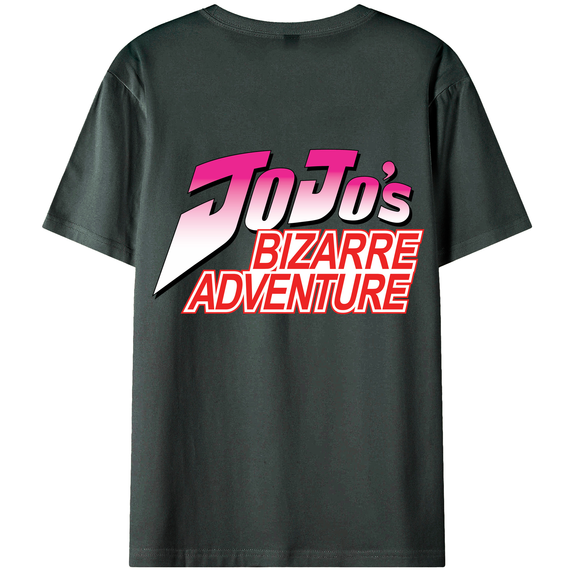 （画像用） ジョジョの奇妙な冒険 JoJo's Bizarre Adventure 綿100％ メンズ半袖Tシャツ（バックプリント） 通気性